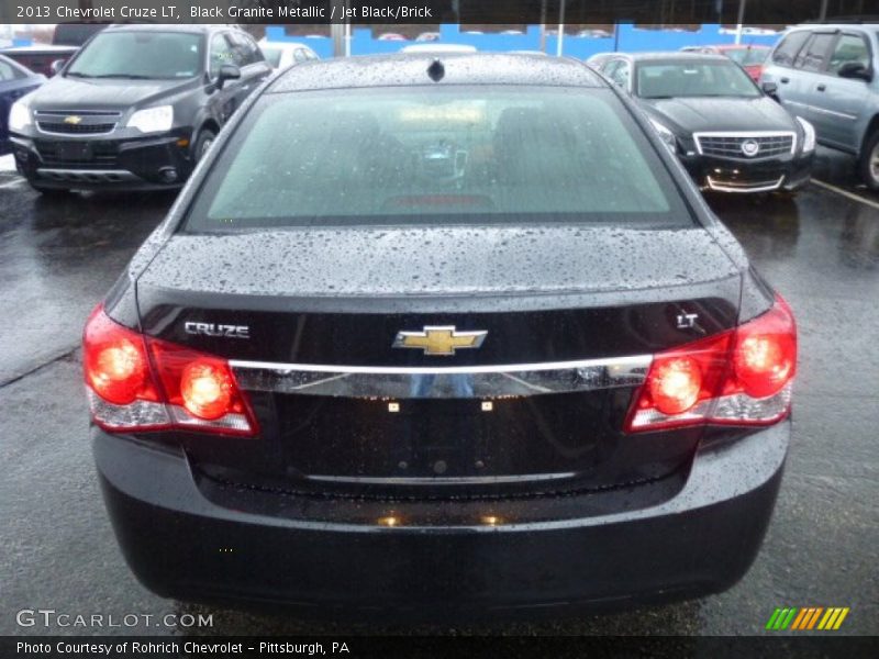 Black Granite Metallic / Jet Black/Brick 2013 Chevrolet Cruze LT