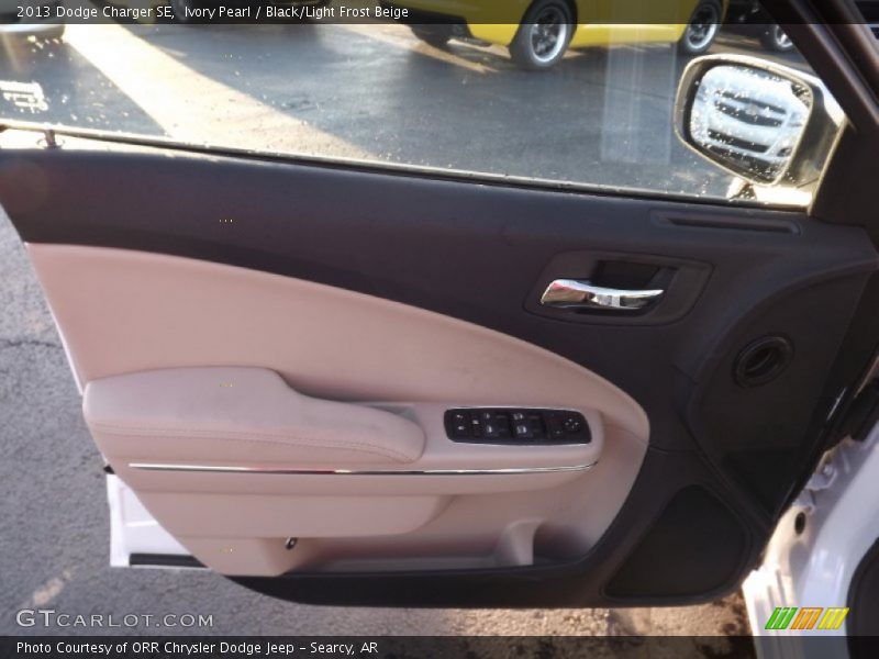 Ivory Pearl / Black/Light Frost Beige 2013 Dodge Charger SE