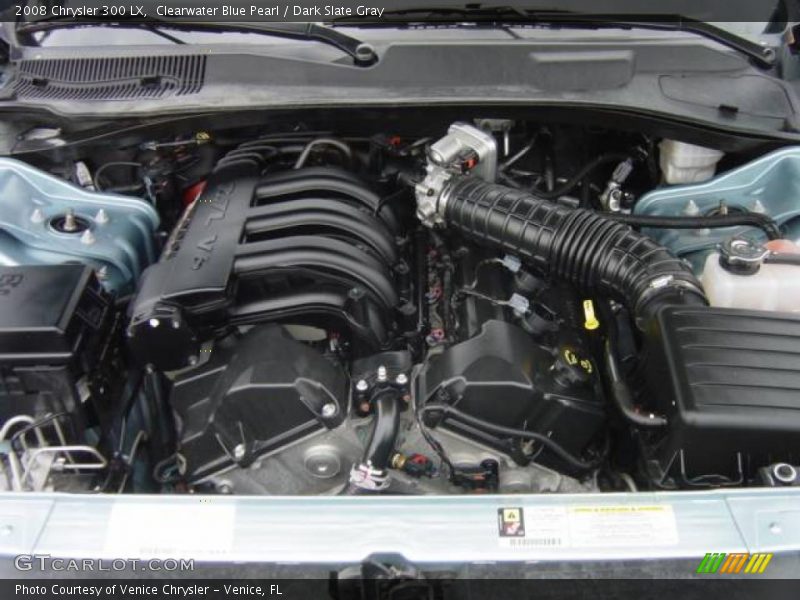 Clearwater Blue Pearl / Dark Slate Gray 2008 Chrysler 300 LX