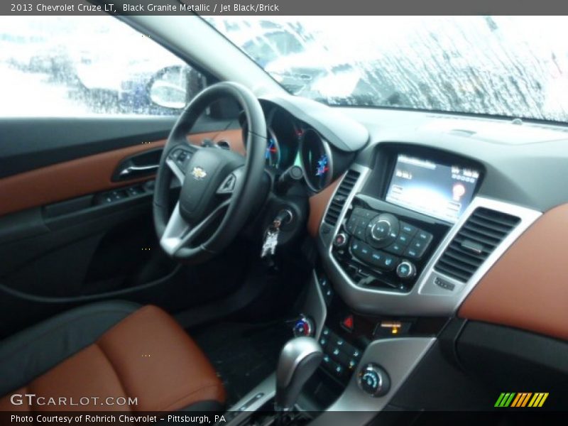 Black Granite Metallic / Jet Black/Brick 2013 Chevrolet Cruze LT