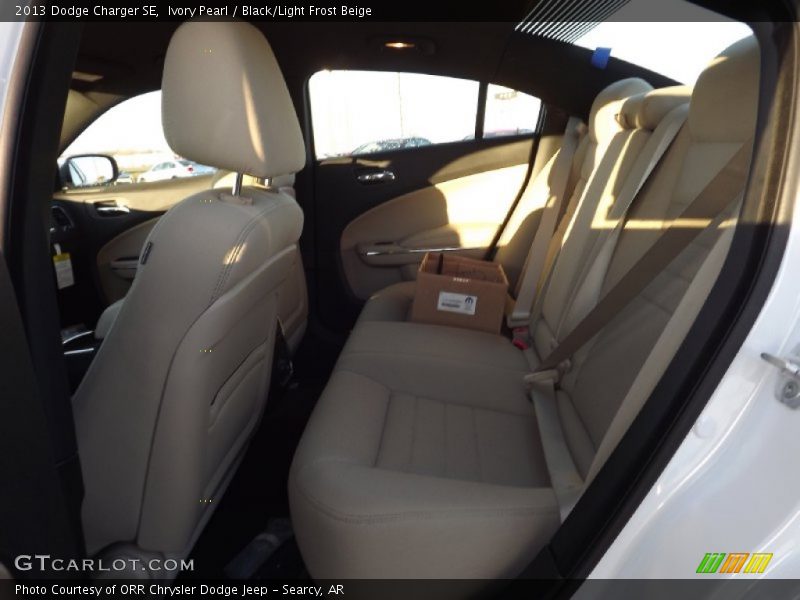 Ivory Pearl / Black/Light Frost Beige 2013 Dodge Charger SE