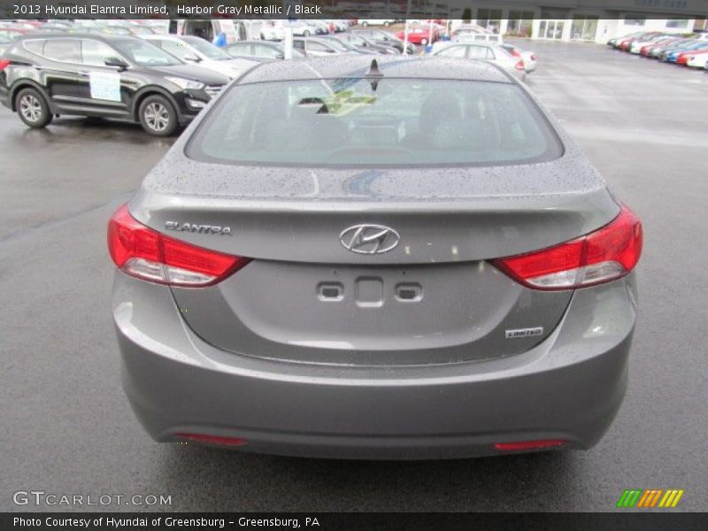 Harbor Gray Metallic / Black 2013 Hyundai Elantra Limited