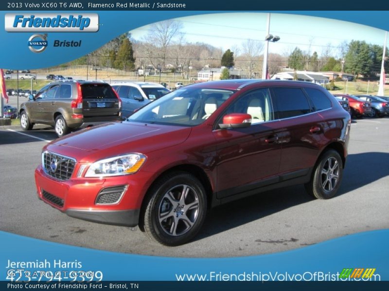 Flamenco Red Metallic / Sandstone 2013 Volvo XC60 T6 AWD
