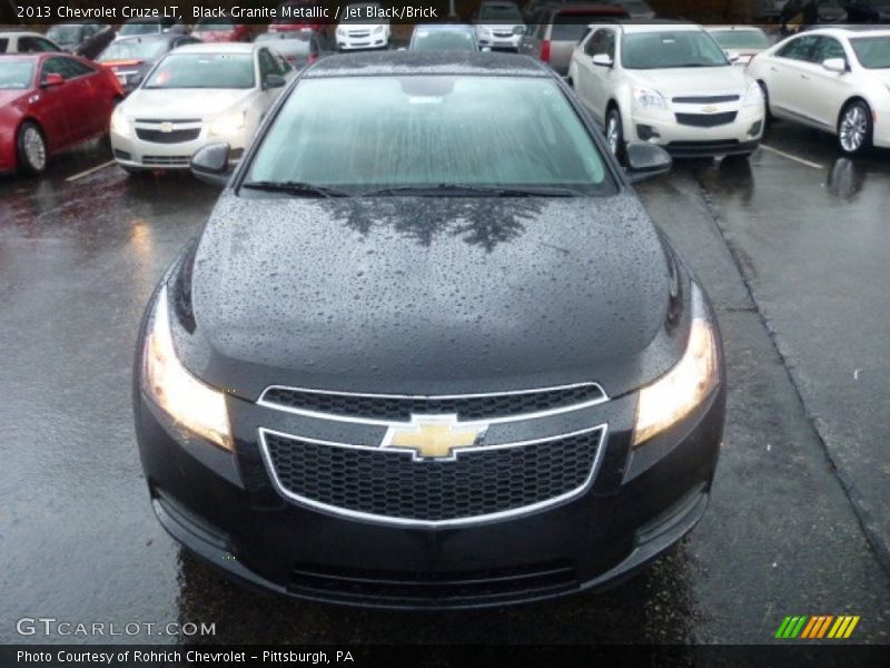 Black Granite Metallic / Jet Black/Brick 2013 Chevrolet Cruze LT