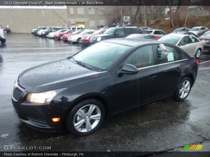 Black Granite Metallic / Jet Black/Brick 2013 Chevrolet Cruze LT