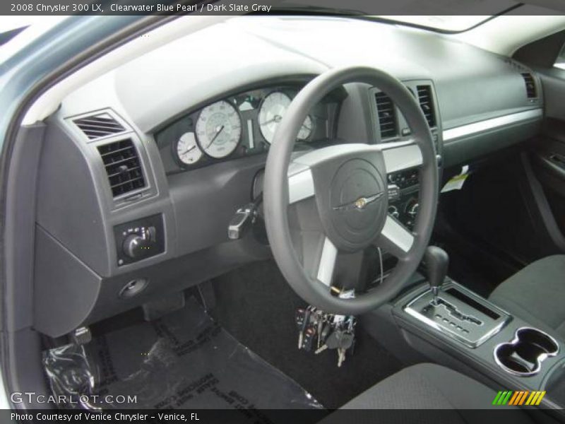 Clearwater Blue Pearl / Dark Slate Gray 2008 Chrysler 300 LX