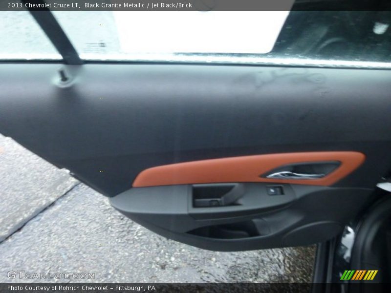 Black Granite Metallic / Jet Black/Brick 2013 Chevrolet Cruze LT