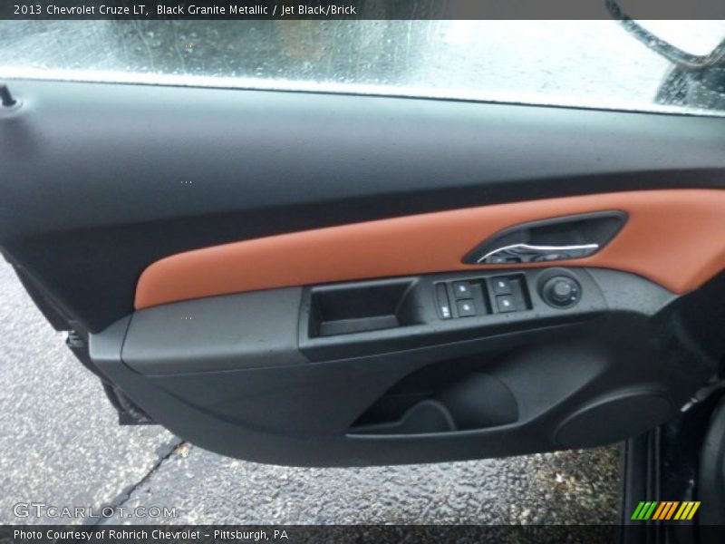 Black Granite Metallic / Jet Black/Brick 2013 Chevrolet Cruze LT
