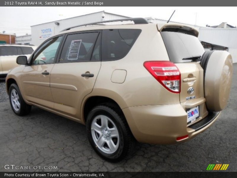 Sandy Beach Metallic / Sand Beige 2012 Toyota RAV4 I4