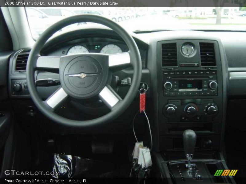 Clearwater Blue Pearl / Dark Slate Gray 2008 Chrysler 300 LX