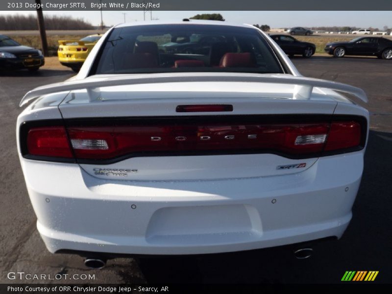 Bright White / Black/Red 2013 Dodge Charger SRT8