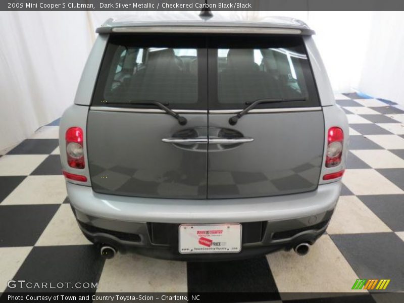 Dark Silver Metallic / Checkered Carbon Black/Black 2009 Mini Cooper S Clubman