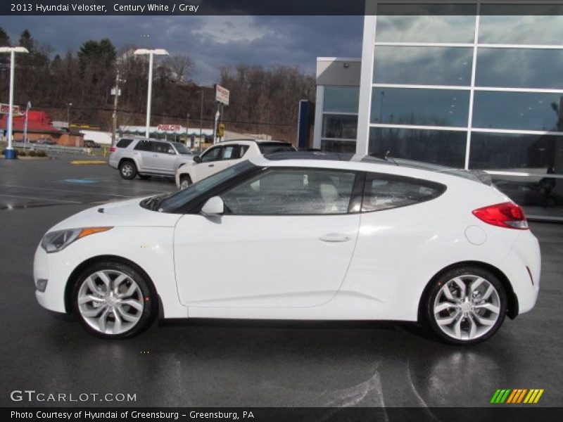 Century White / Gray 2013 Hyundai Veloster