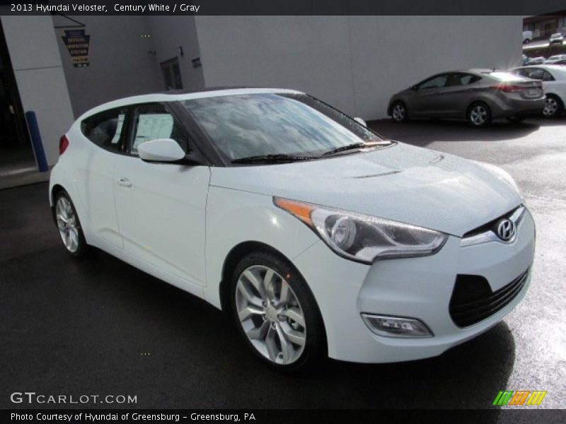 Century White / Gray 2013 Hyundai Veloster