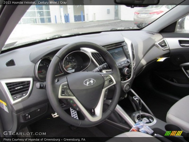 Century White / Gray 2013 Hyundai Veloster