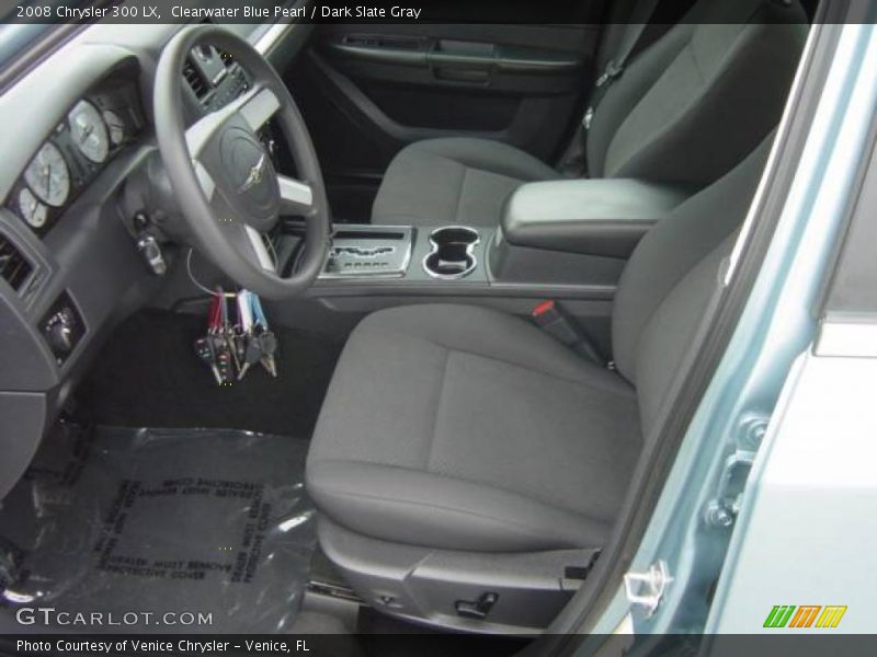 Clearwater Blue Pearl / Dark Slate Gray 2008 Chrysler 300 LX