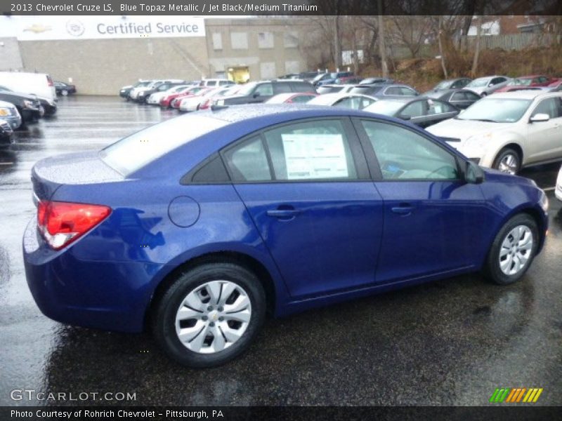 Blue Topaz Metallic / Jet Black/Medium Titanium 2013 Chevrolet Cruze LS