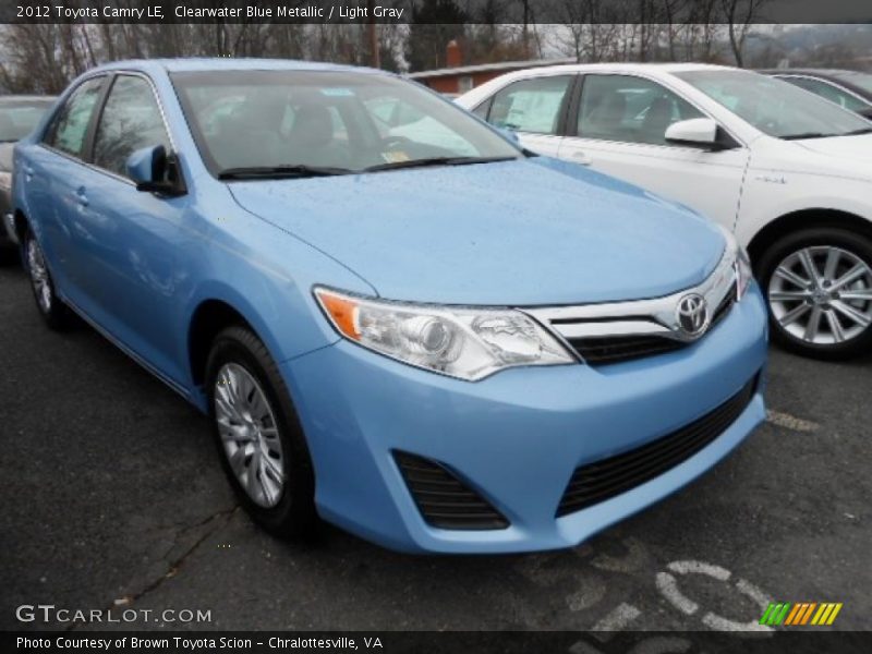 Clearwater Blue Metallic / Light Gray 2012 Toyota Camry LE