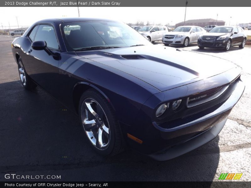 Jazz Blue Pearl / Dark Slate Gray 2013 Dodge Challenger R/T
