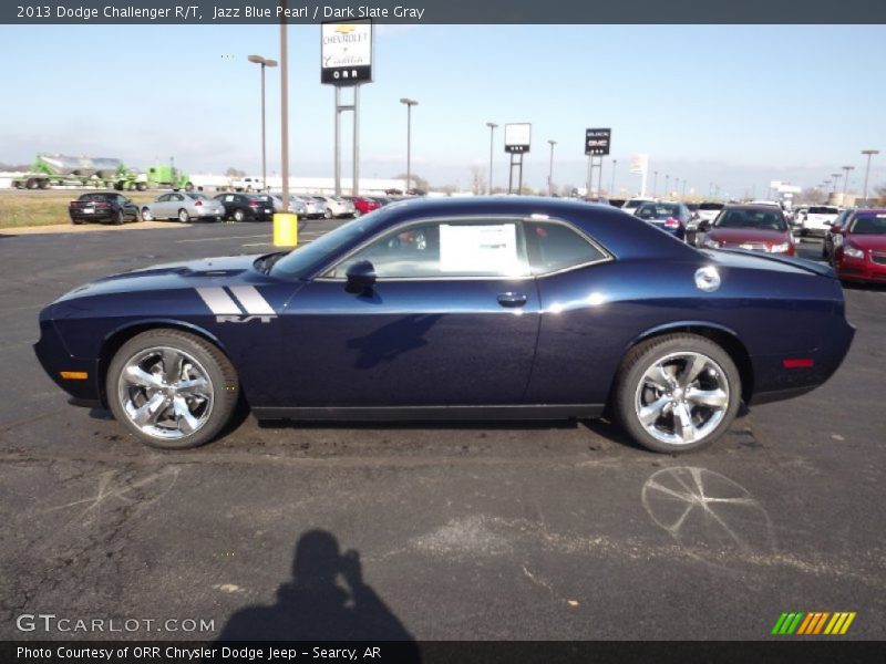 Jazz Blue Pearl / Dark Slate Gray 2013 Dodge Challenger R/T