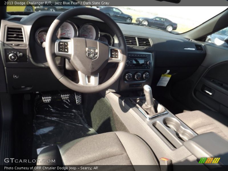 Jazz Blue Pearl / Dark Slate Gray 2013 Dodge Challenger R/T