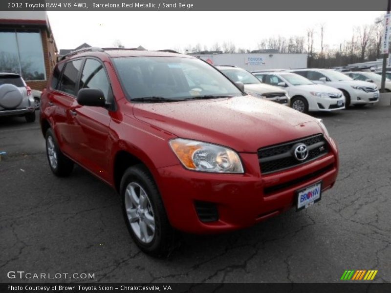 Barcelona Red Metallic / Sand Beige 2012 Toyota RAV4 V6 4WD