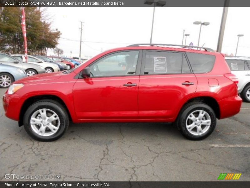 Barcelona Red Metallic / Sand Beige 2012 Toyota RAV4 V6 4WD