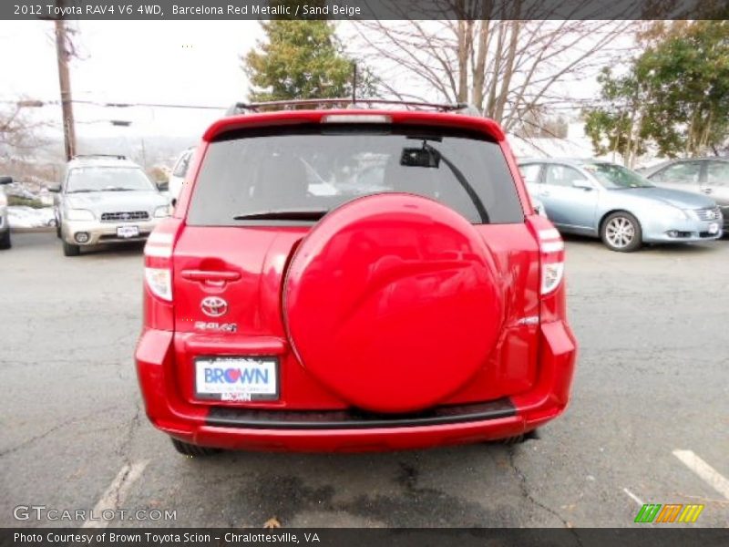 Barcelona Red Metallic / Sand Beige 2012 Toyota RAV4 V6 4WD