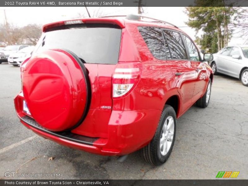 Barcelona Red Metallic / Sand Beige 2012 Toyota RAV4 V6 4WD