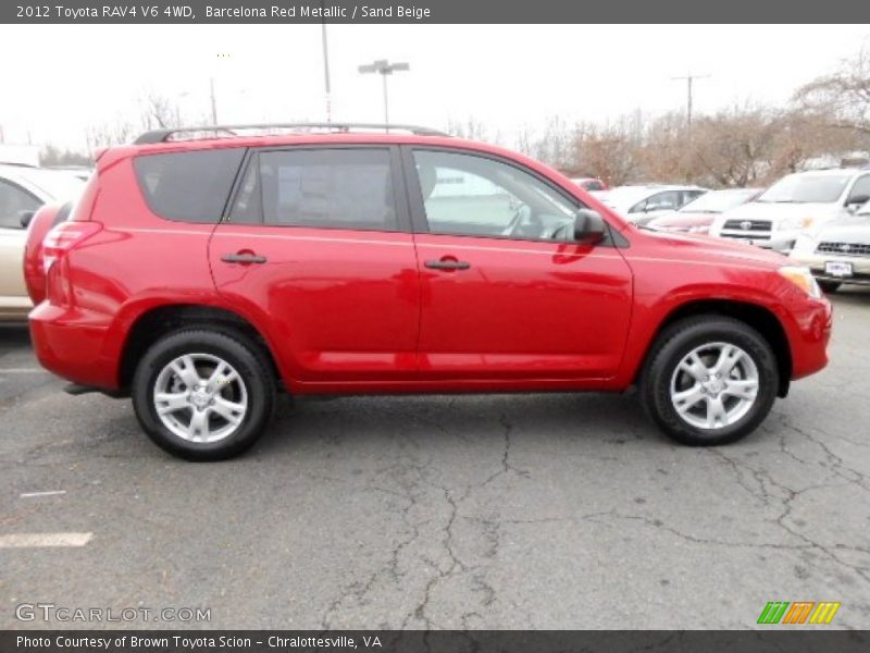 Barcelona Red Metallic / Sand Beige 2012 Toyota RAV4 V6 4WD