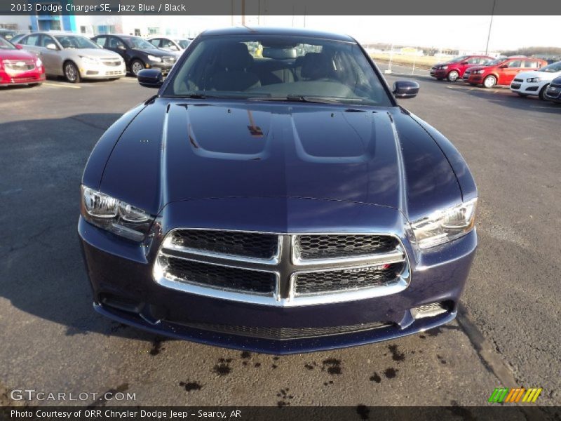 Jazz Blue / Black 2013 Dodge Charger SE