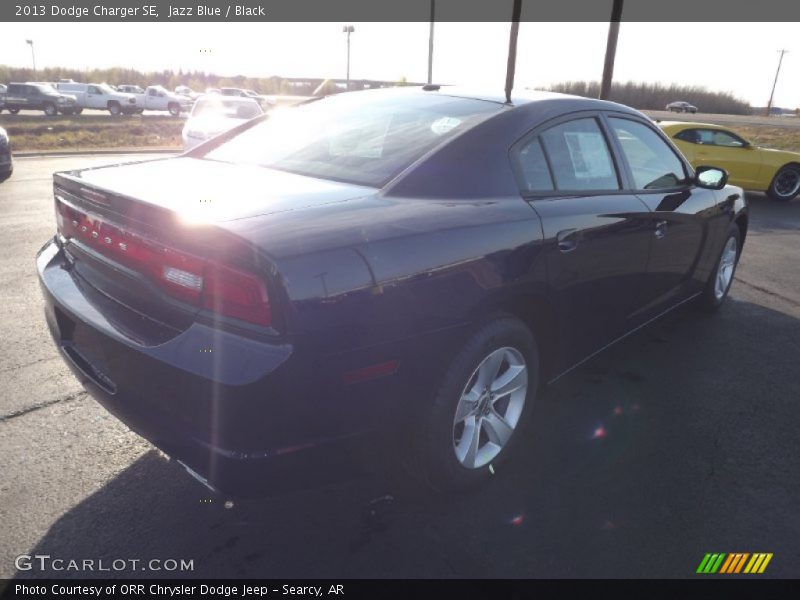 Jazz Blue / Black 2013 Dodge Charger SE