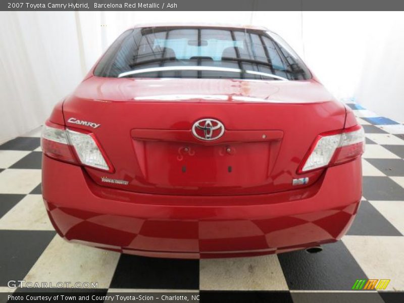 Barcelona Red Metallic / Ash 2007 Toyota Camry Hybrid