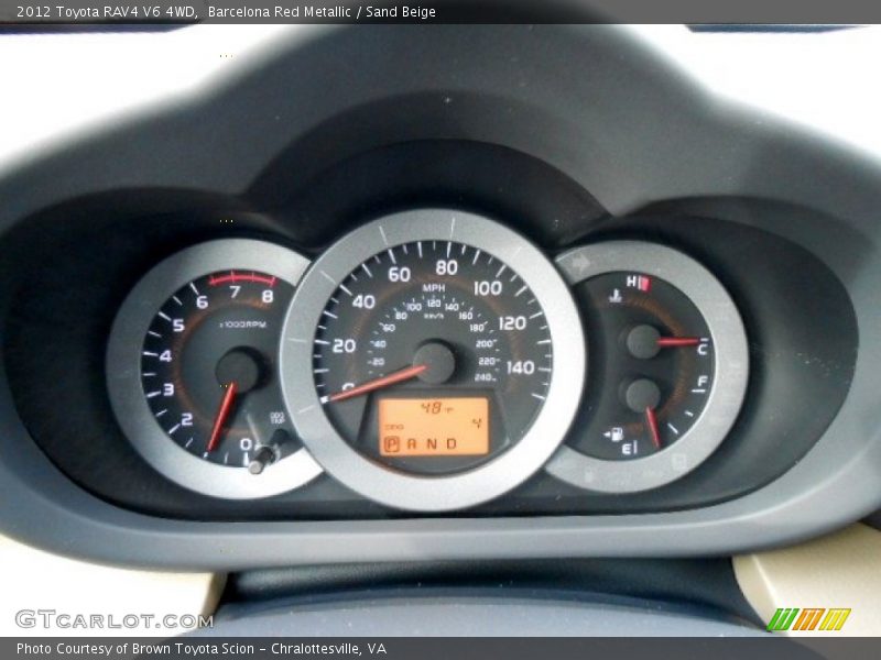 Barcelona Red Metallic / Sand Beige 2012 Toyota RAV4 V6 4WD