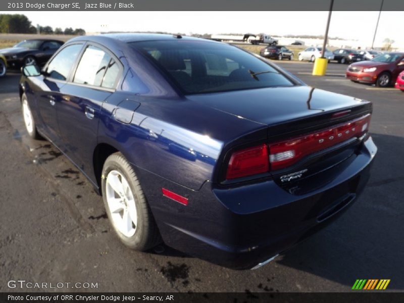 Jazz Blue / Black 2013 Dodge Charger SE