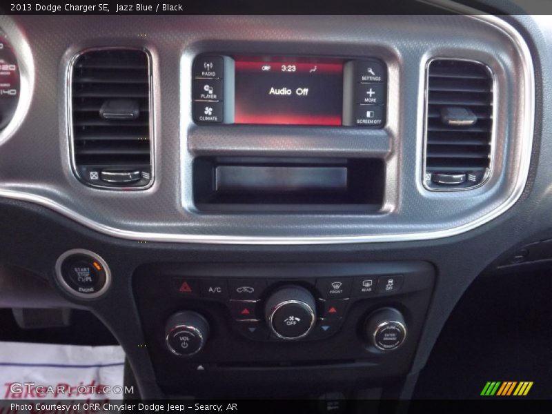 Jazz Blue / Black 2013 Dodge Charger SE