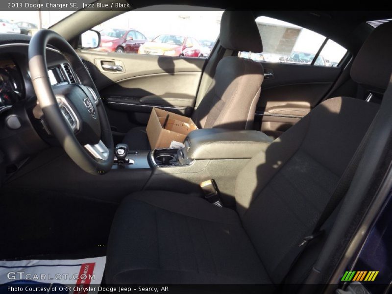 Jazz Blue / Black 2013 Dodge Charger SE