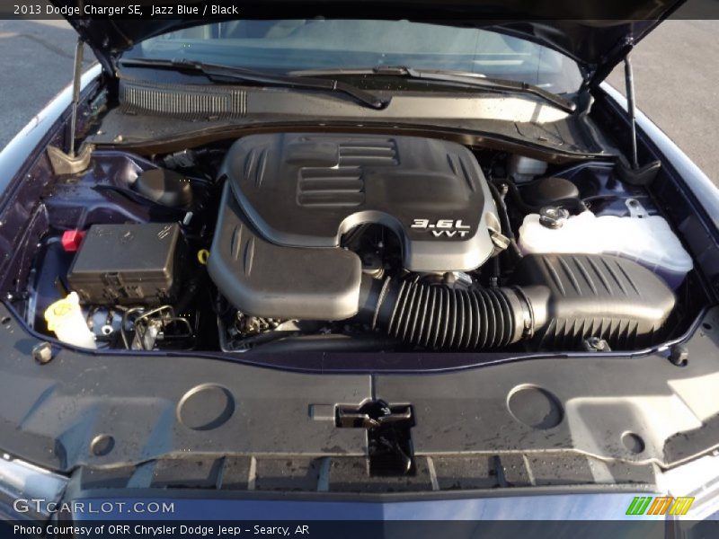 Jazz Blue / Black 2013 Dodge Charger SE