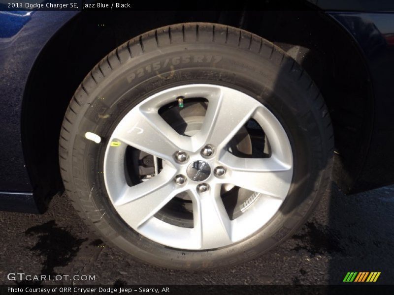 Jazz Blue / Black 2013 Dodge Charger SE