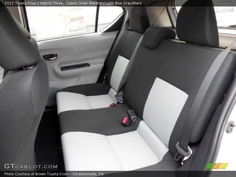 Classic Silver Metallic / Light Blue Gray/Black 2012 Toyota Prius c Hybrid Three