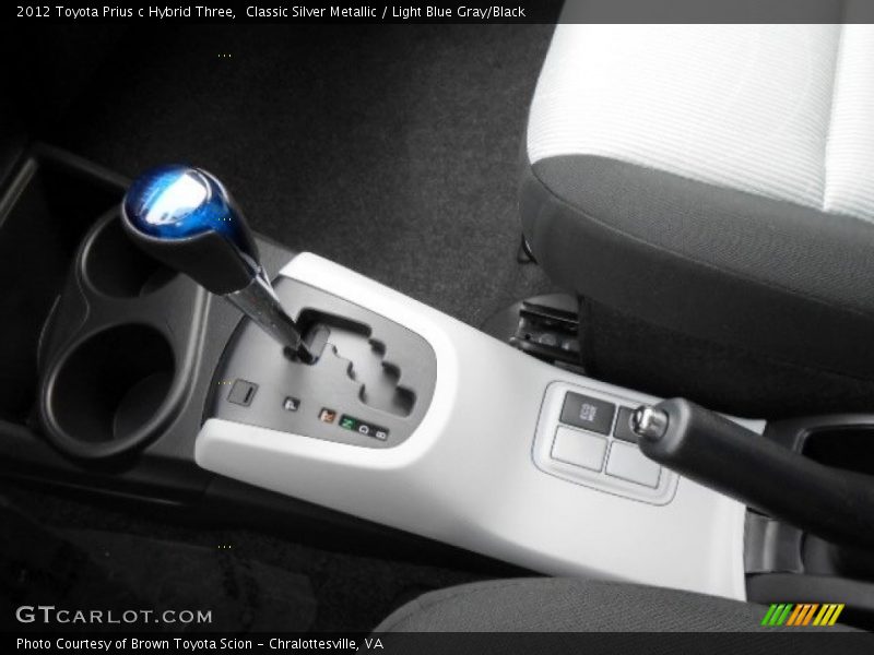 Classic Silver Metallic / Light Blue Gray/Black 2012 Toyota Prius c Hybrid Three