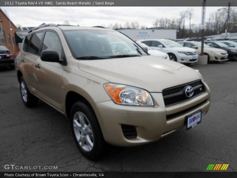 Sandy Beach Metallic / Sand Beige 2012 Toyota RAV4 V6 4WD