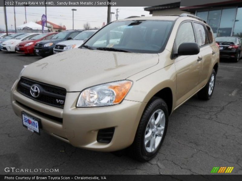 Sandy Beach Metallic / Sand Beige 2012 Toyota RAV4 V6 4WD
