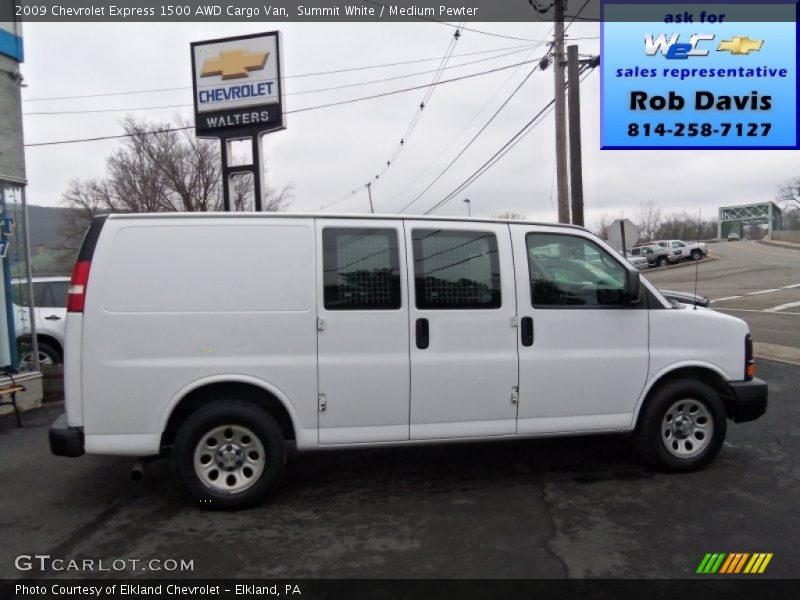 Summit White / Medium Pewter 2009 Chevrolet Express 1500 AWD Cargo Van