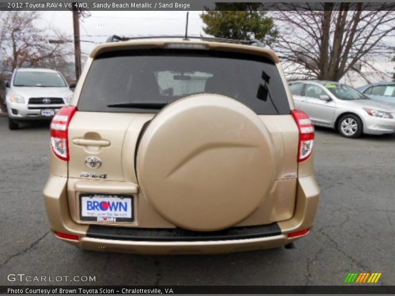 Sandy Beach Metallic / Sand Beige 2012 Toyota RAV4 V6 4WD