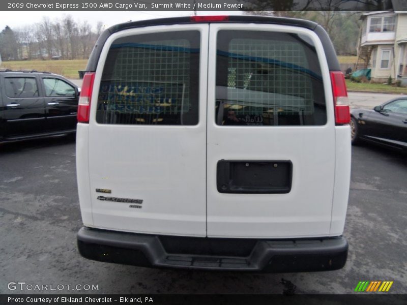 Summit White / Medium Pewter 2009 Chevrolet Express 1500 AWD Cargo Van