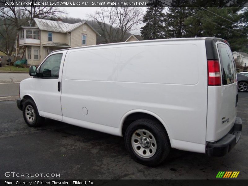 Summit White / Medium Pewter 2009 Chevrolet Express 1500 AWD Cargo Van