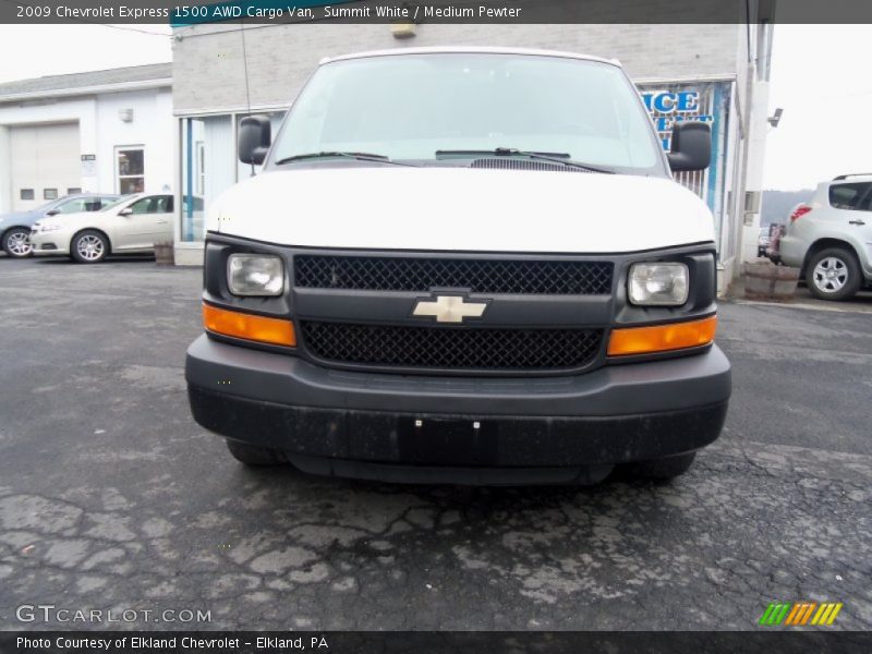 Summit White / Medium Pewter 2009 Chevrolet Express 1500 AWD Cargo Van