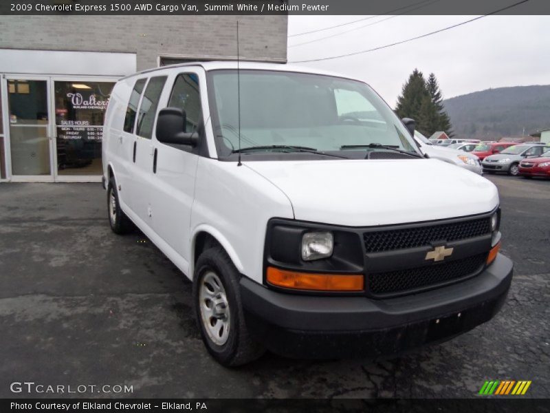 Summit White / Medium Pewter 2009 Chevrolet Express 1500 AWD Cargo Van