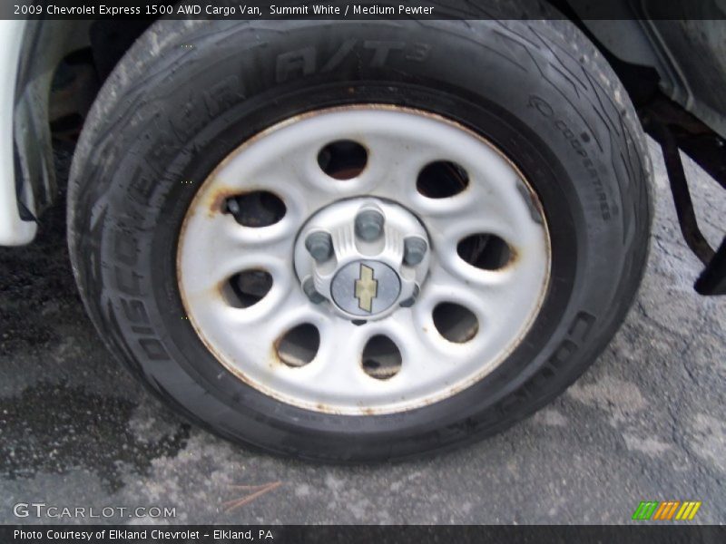Summit White / Medium Pewter 2009 Chevrolet Express 1500 AWD Cargo Van